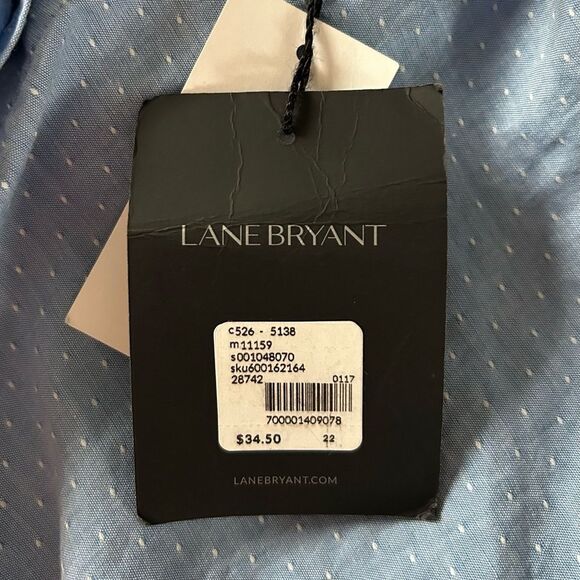 NWT … LANE BRYANT “Size: 22” Button Down Shirt - Picture 5 of 5